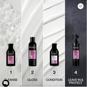 Redken Color Gloss Full System | Shampoo, Conditioner, Leave-In | High Shine